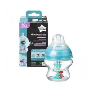 Biberon Advanced cu Sistem de Ventilatie, Tommee Tippee, 150 ml, elefant, 1 buc imagine