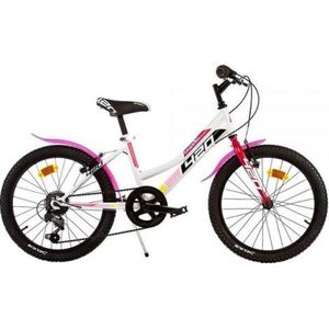 Bicicleta copii Dino Bikes 20' MTB fete Sport alb cu 6 viteze imagine