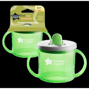 Cana Tommee Tippee First Cup, 190 ml, 4 luni +, Verde, 1 buc imagine