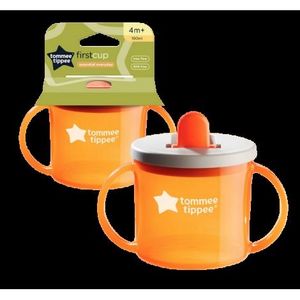 Cana Tommee Tippee First Cup, 190 ml, 4 luni +, Portocalie imagine