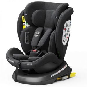 Scaun Auto Tweety Plus DELUXE BUF BOOF iSIZE BlackJeans cu Isofix rotativ 360 grade 40-150 cm imagine