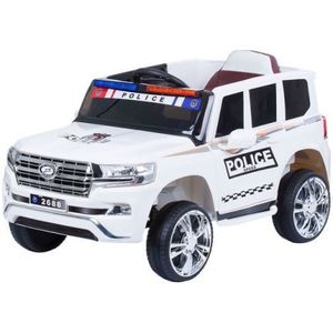 Masinuta electrica Chipolino SUV Police Patrol cu scaun din piele white imagine