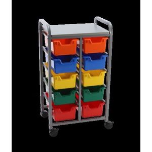 Organizator mobil cu 10 containere pentru gradinita, scoala imagine