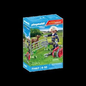 Playmobil-MISIUNEA POMPIERULUI DE SALVARE A ANIMALULUI imagine