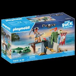 Playmobil-PIRAT CU ALIGATOR imagine