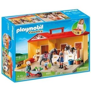 Playmobil - Set portabil grajd de cai imagine