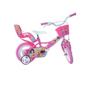 Bicicleta copii 3-5 ani, 12 inch, Printese, Dino Bikes DB124RLPRI imagine