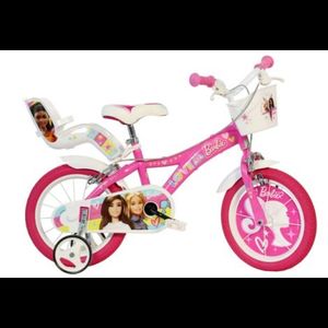 Bicicleta copii 16 - barbie roz imagine