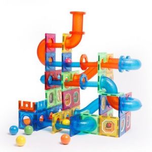 Set de constructie magnetic - marble run (171 piese) imagine