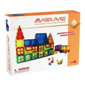 Set de constructie magnetic 3d - 158 piese imagine