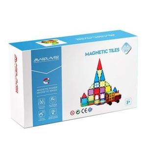 Set de constructie magnetic 3d - 46 piese imagine