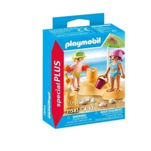 Playmobil - Figurine copii cu castel de nisip imagine