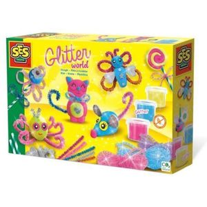 Set copii de creat animale din plastilina cu accesorii si sclipici imagine