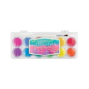 Set acuarele Chroma Blends Pearlescent - 12 culori perlate si pensula imagine