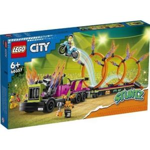 Lego City Camion De Cascadorie Si Provocarea Cercurilor De Foc 60357 imagine