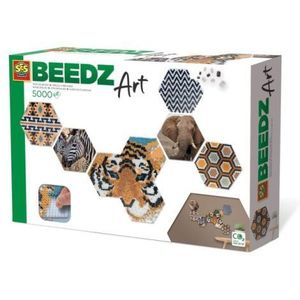 Set margele de calcat Beedz Art - Safari cu placi hexagonale imagine