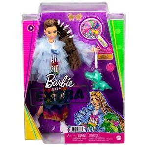 Papusa Barbie Extra Style Rochie Curcubeu imagine