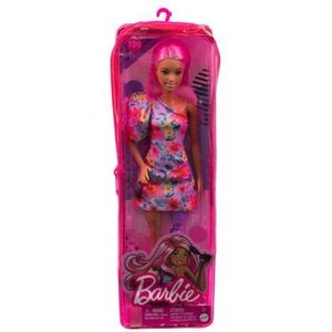 Papusa Barbie Fashionista Cu Par Roz Si Picior Protetic imagine