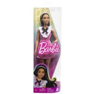 Papusa Barbie Fashionista Bruneta Cu Bentita imagine