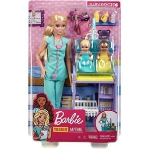 Barbie Cariere Set Cu Papusa Doctor Pediatru imagine