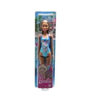 Papusa Barbie Satena Cu Costum De Baie Albastru imagine