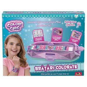 Set pentru confectionarea bratarilor colorate, Color Chic imagine