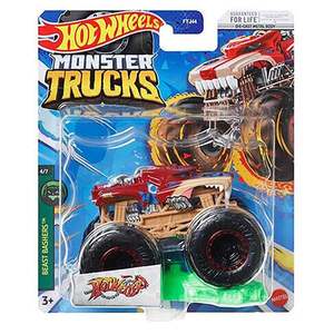 Masinuta Hot Wheels Monster Truck, Beast Bashers, HNW15 imagine