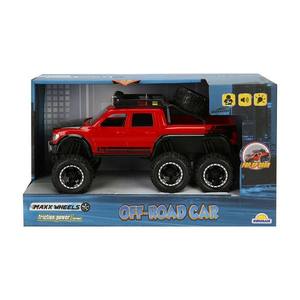 Masina cu lumini si sunete, Off Road, Maxx Wheels, 1: 16, Rosu imagine