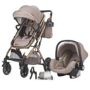 Carucior 3 in 1 ultracompact Coccolle Ravello, Sand Beige imagine