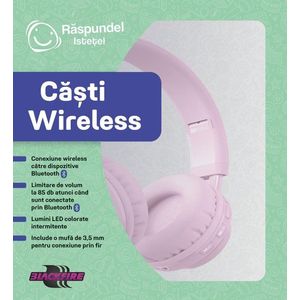 Casti wireless, Raspundel Istetel, Roz imagine