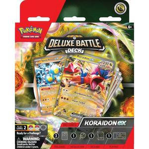 Set carti de joc, Pokemon TCG, Miraidon Ex and Koraidon Ex Deluxe Battle Deck imagine