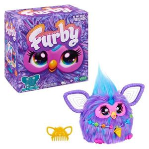 Jucarie de plus interactiva, Furby, Purple, 15 cm imagine