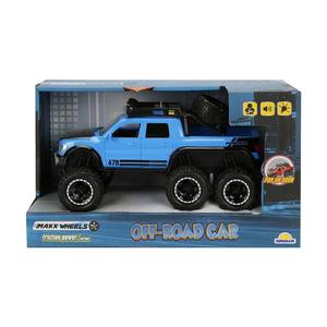 Masina cu lumini si sunete, Off Road, Maxx Wheels, 1: 16, Albastru imagine