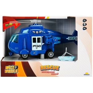 Elicopter de salvare cu sunete si lumini, Maxx Wheels, Albastru, 1: 20 imagine