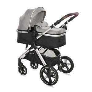 Carucior Lorelli Viola, Cos auto inclus, set adaptori, pana la 22 kg, Opaline Grey imagine