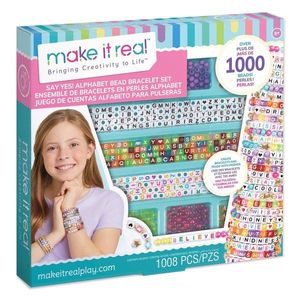 Set de creare bratari, Make It Real, Say Yes Alphabet Bead Bracelet, 1008 piese imagine