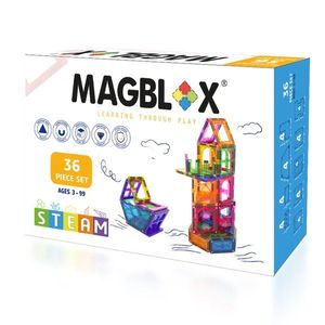 Set magnetic de constructie, Magblox, 36 piese imagine