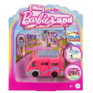 Set de joaca cu vehicul si papusa Barbie, Mini BarbieLand, HYF38 imagine