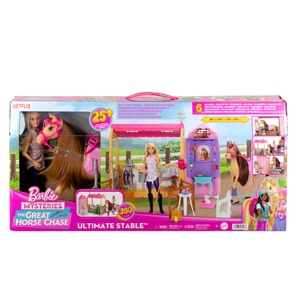 Set de joaca cu papusa, Barbie Mysteries, The Great Horse Chase, HXJ44 imagine