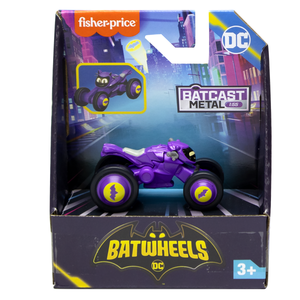 Mini vehicul din metal, Fisher Price, Batwheels, Bibi The Batgirl Cycle, 1: 55, HXK50 imagine