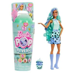 Papusa cu accesorii Barbie, Color Pop Reveal, Bubble Green Tea, HTJ21 imagine