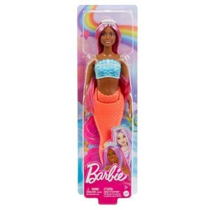 Papusa sirena cu accesorii, Barbie, Rosu, HRR04 imagine