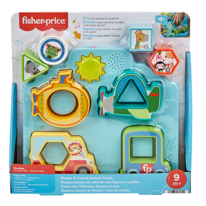 Set cu forme si vehicule cu sunete, Fisher Price, HRP31 imagine