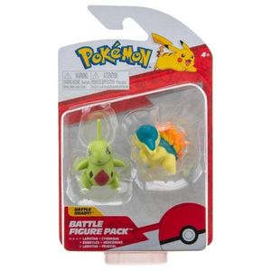 Set figurine articulate Pokemon Battle, Cyndaquil si Larvitar imagine