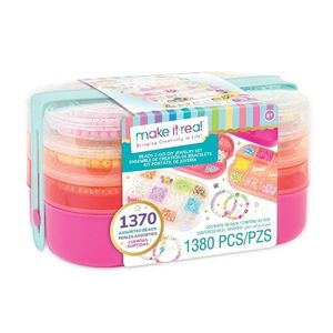 Set de creat bratari cu pandative, Make It Real, Beads 2-Go, 1380 piese imagine