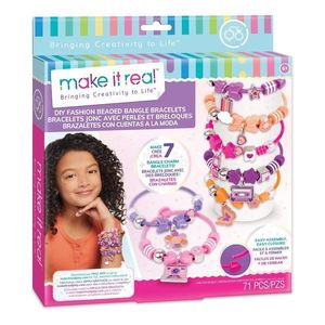 Set de creat 7 bratari, Make It Real, Fashion Bangle Bracelets, 71 piese imagine