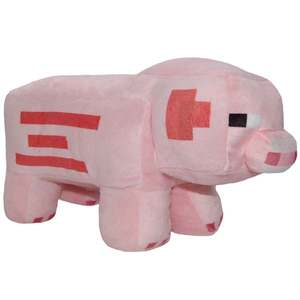 Jucarie de plus, Play By Play, Pig Minecraft, 28 cm imagine