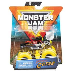 Masinuta Monster Jam, Scara 1: 64, Pirate's Curse cu figurina, Galben imagine