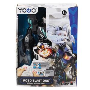 Robot cu telecomanda, Silverlit, Robo Blast One, Negru imagine