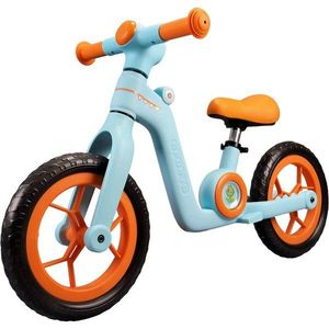 Bicicleta fara pedale, Action One Little Dino, 12 inch, Blue imagine